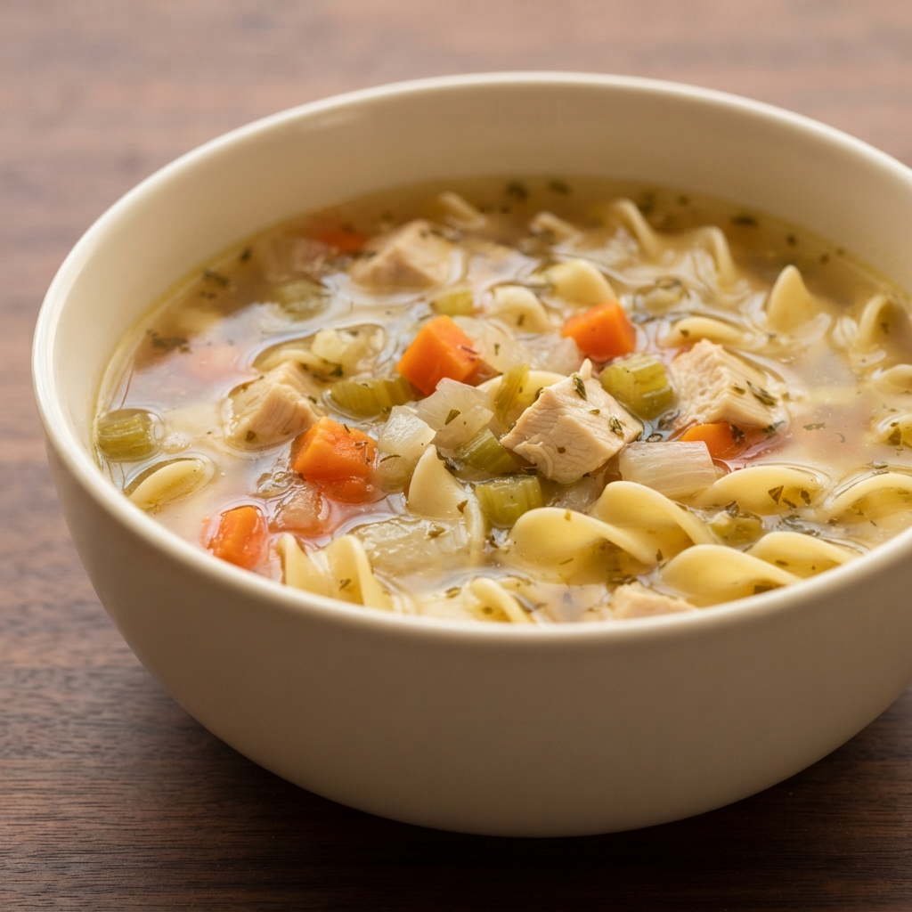 Steve's Herb-Kissed Chicken Noodle Soup
