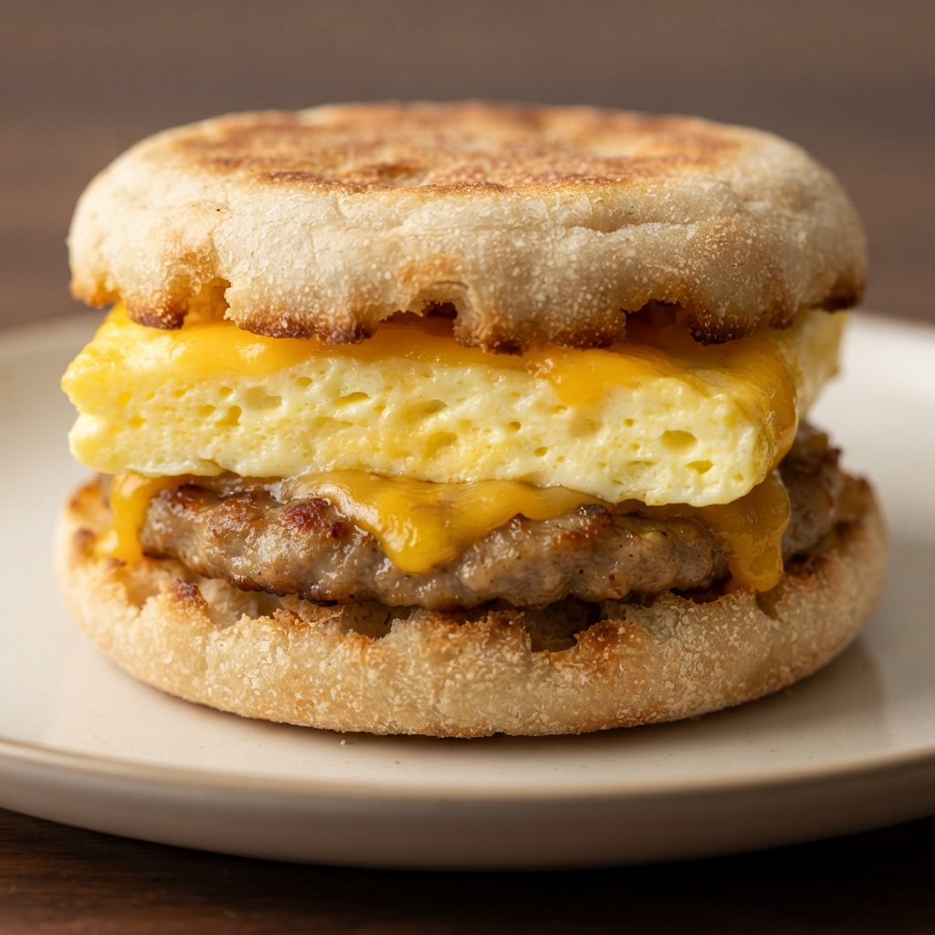 Sheet-Pan Sausage and Egg Breakfast Sandwiches