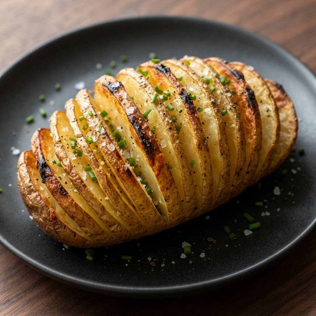 Air Fryer Hasselback Potatoes