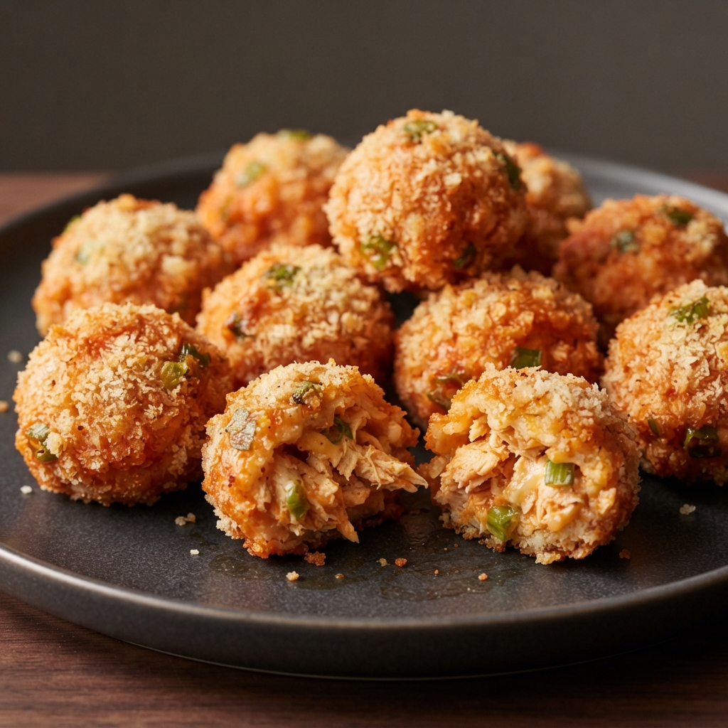 Crispy Buffalo Chicken Bite-Size Balls