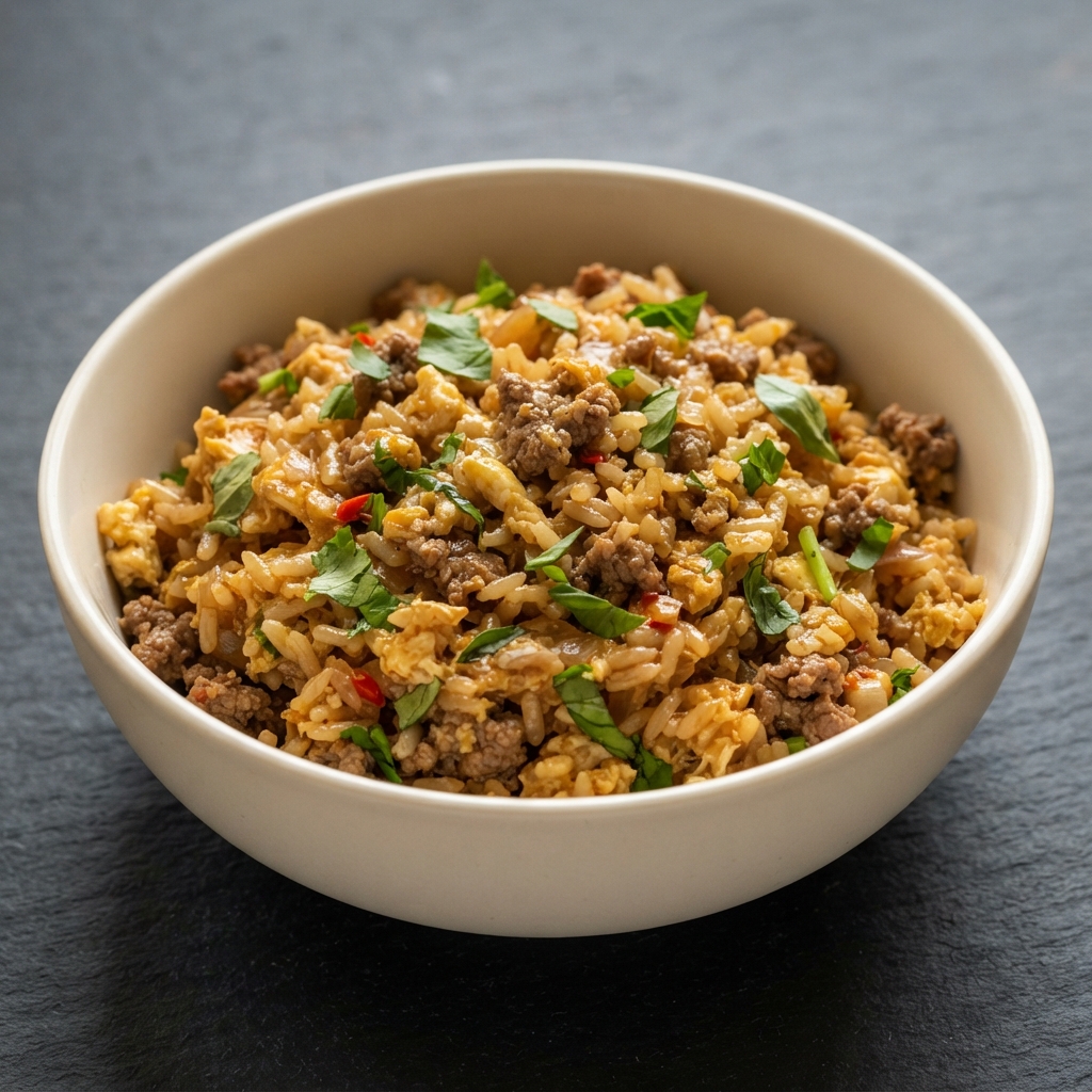 Beef Fried Rice with Thai Aromatics