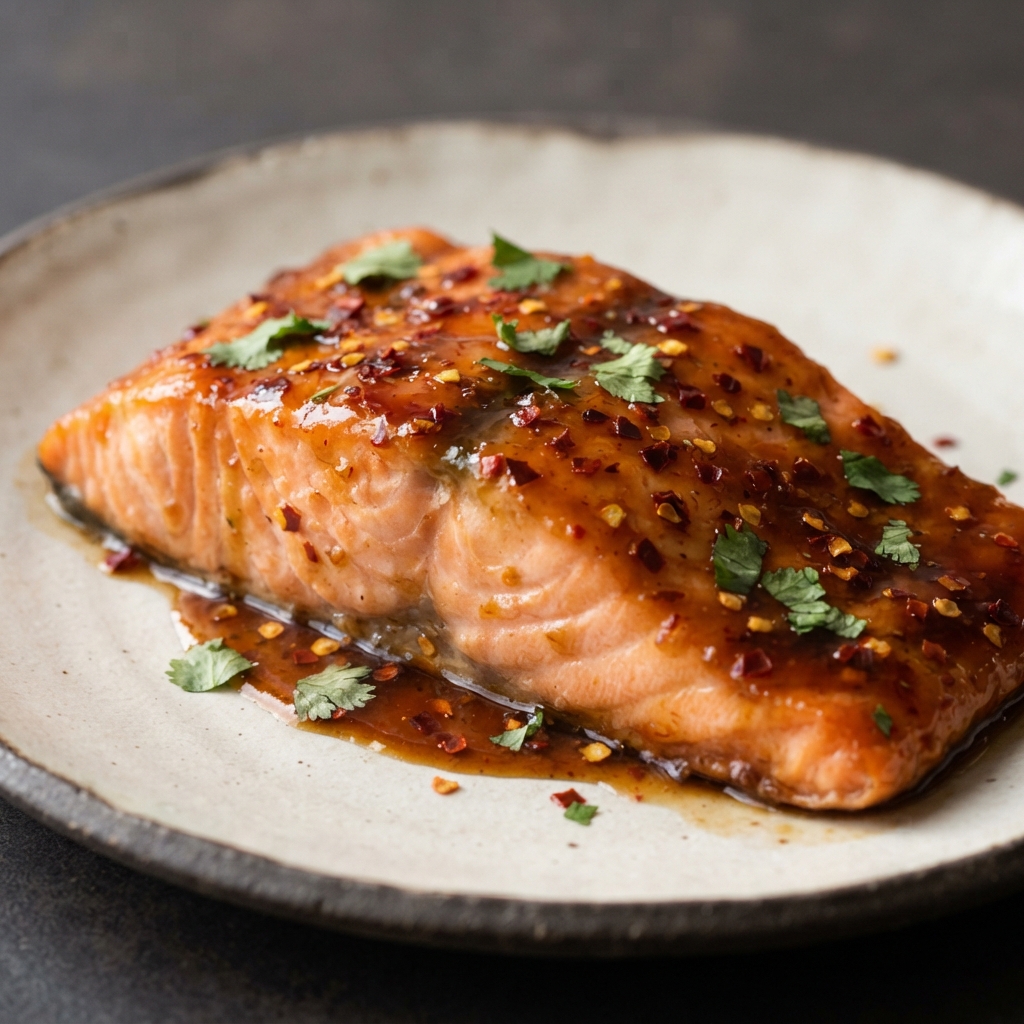 Chili-Honey Glazed Salmon Fillets