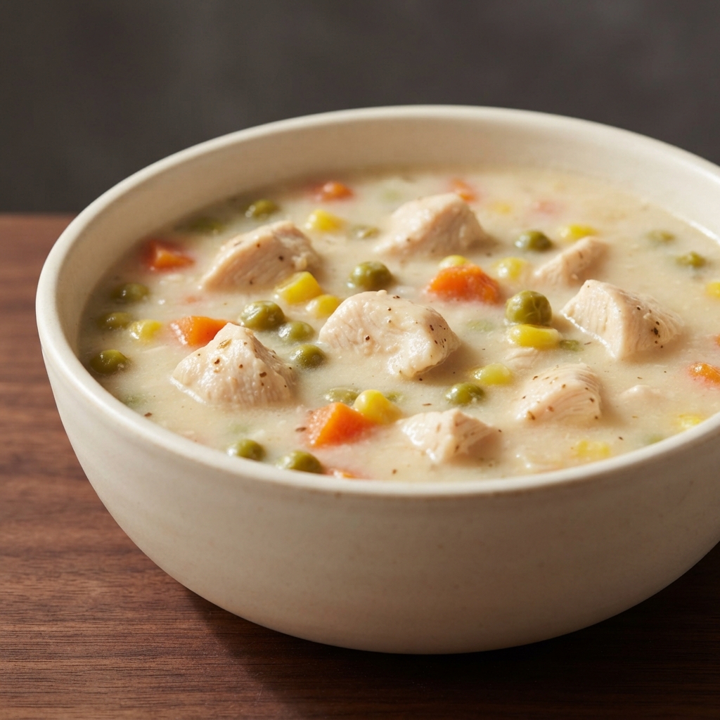 Crockpot Chicken Pot Pie–Style Soup