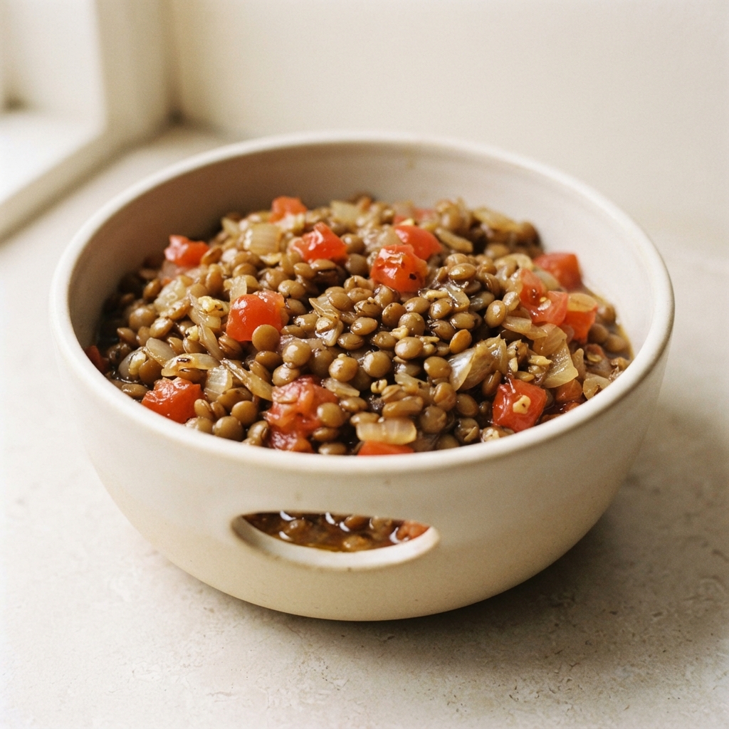 Sarah's Speedy Warm Lentil Salad