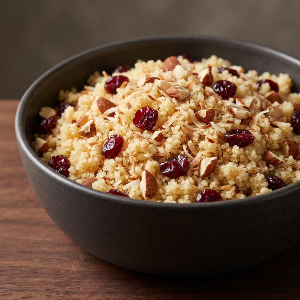 Almond, Coconut & Cranberry Couscous Pilaf