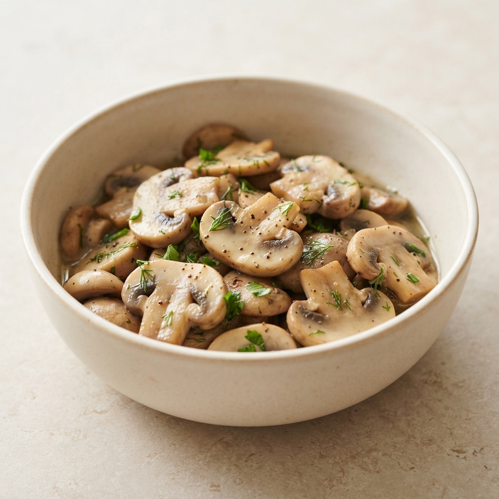 Herbed Garlic Mushroom Salad