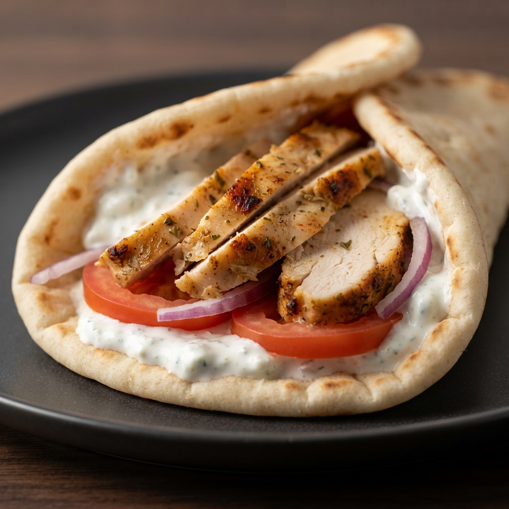 Loaf-Pan Roasted Chicken Gyros