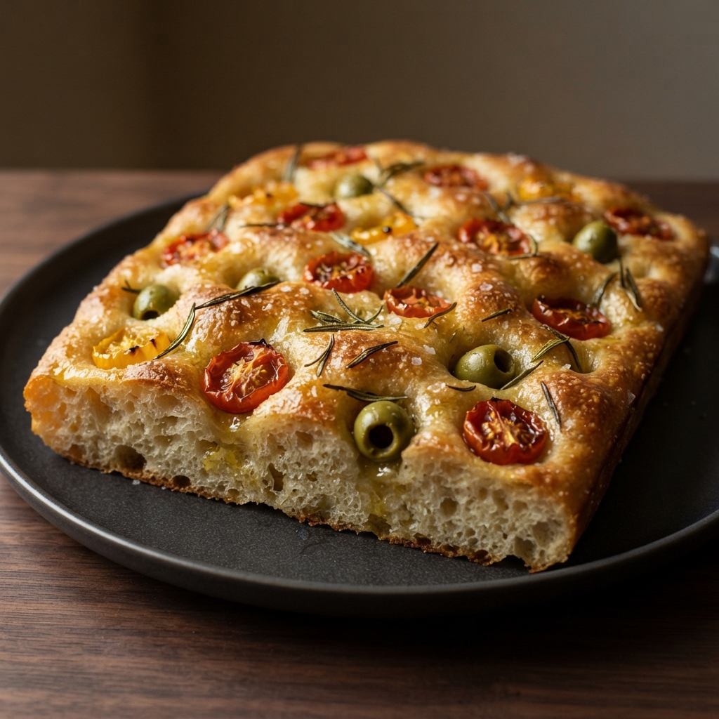 Genovese-Style Sourdough Focaccia