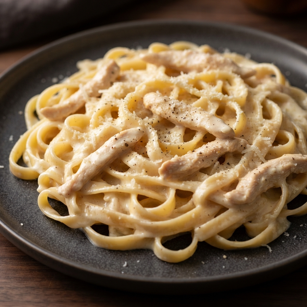 Creamy Chicken Fettuccine Alfredo