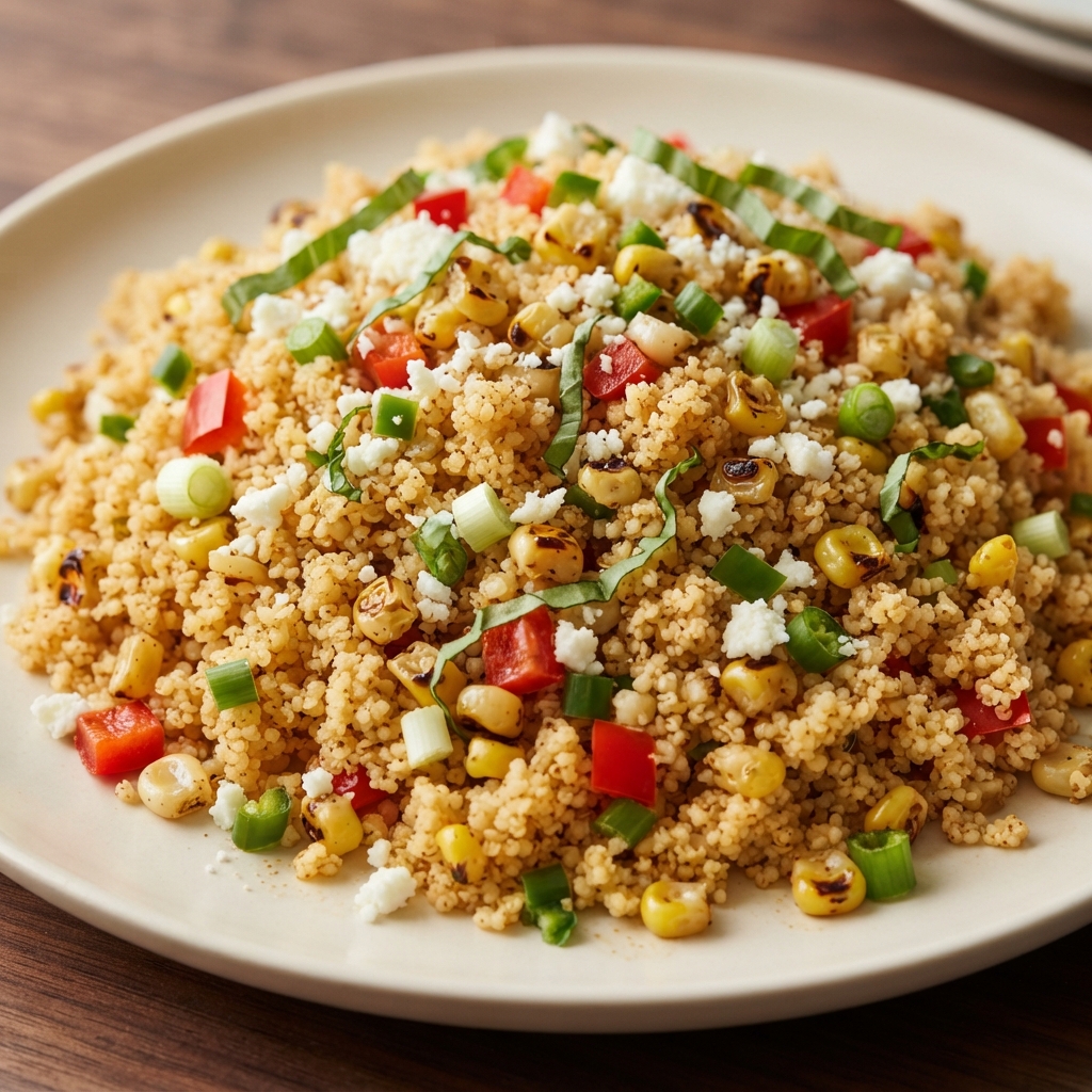 Mexican-Style Couscous with Roasted Corn