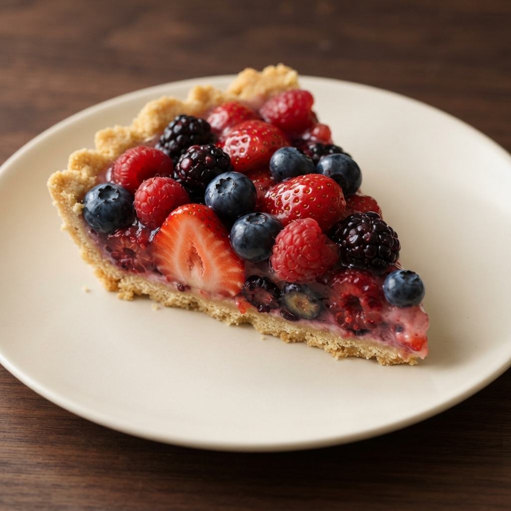 Chilled Fresh Berry No-Bake Pie