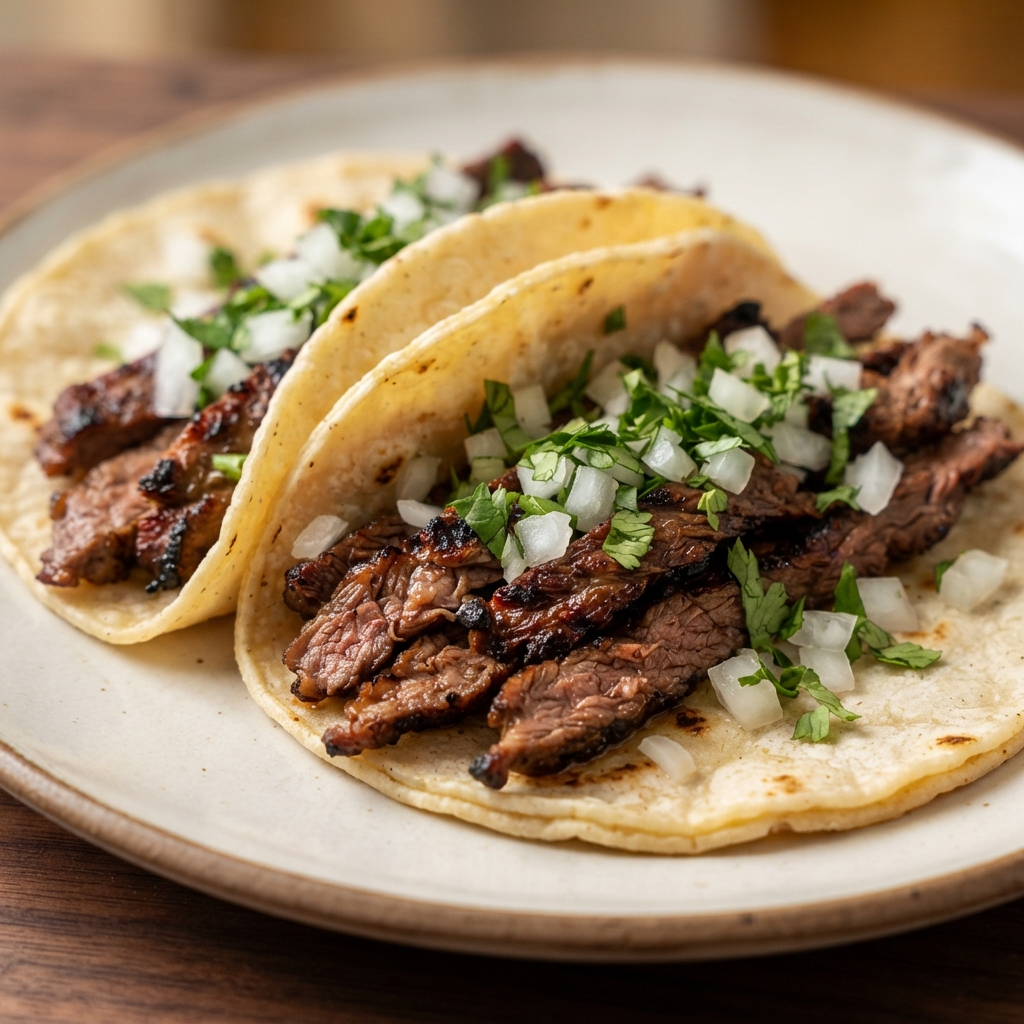 Baja-Style Carne Asada Street Tacos