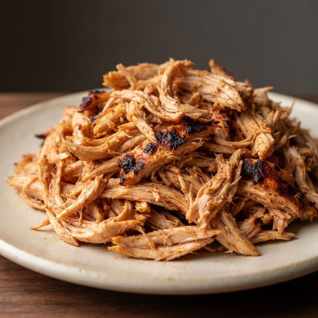 Cherry-Smoked Pulled Chicken