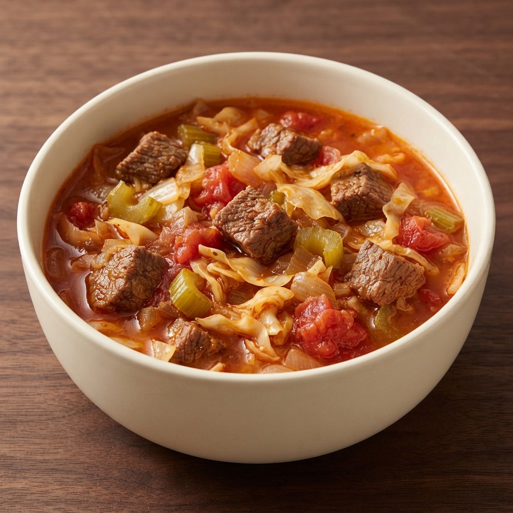 Keto-Friendly Beef and Cabbage Stew