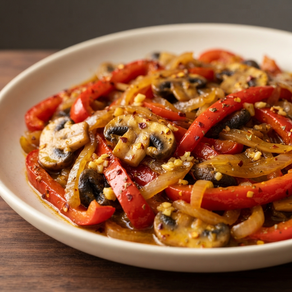 Fiery Peppers and Onions Sauté