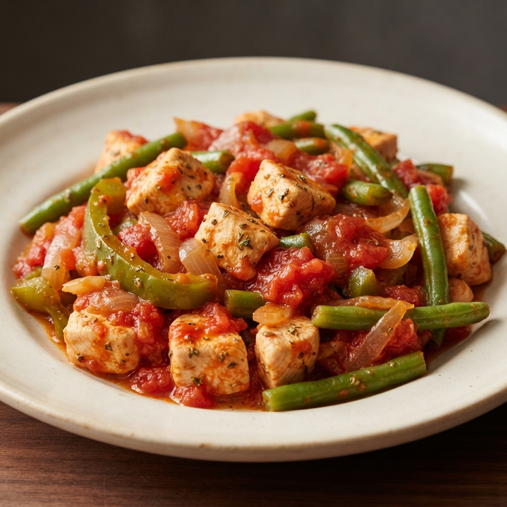 Weeknight Chicken Cacciatore Skillet