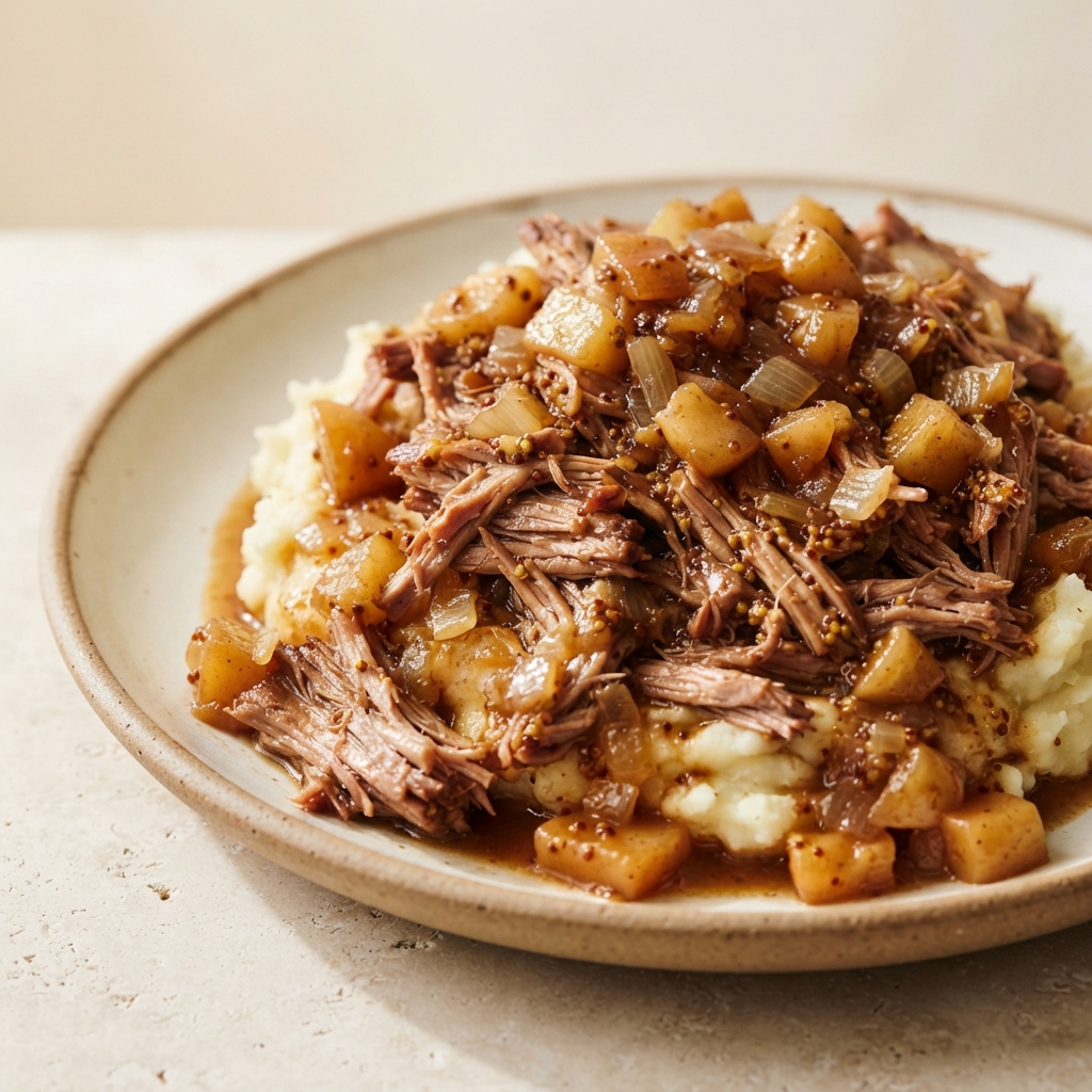 Pulled Pork with Apples and Apple Butter