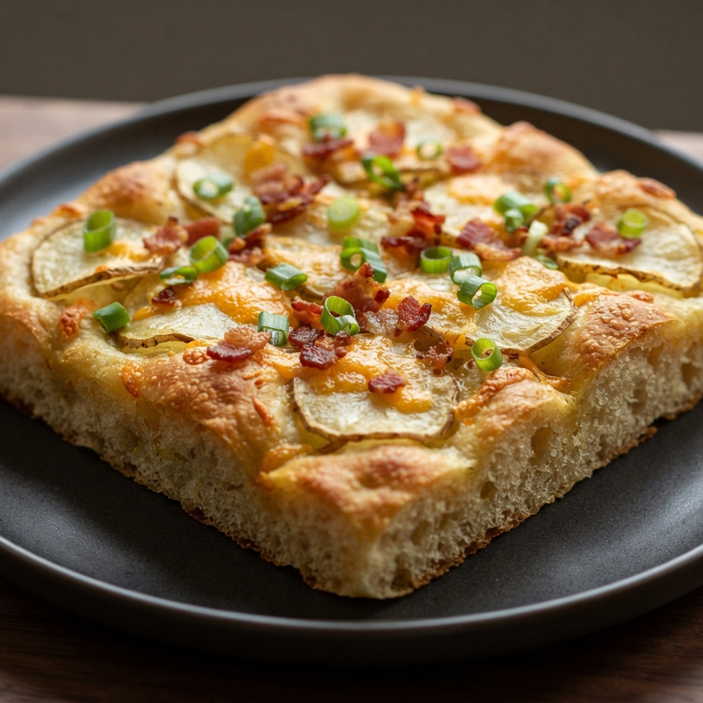 Cheddar, Bacon & Potato Focaccia