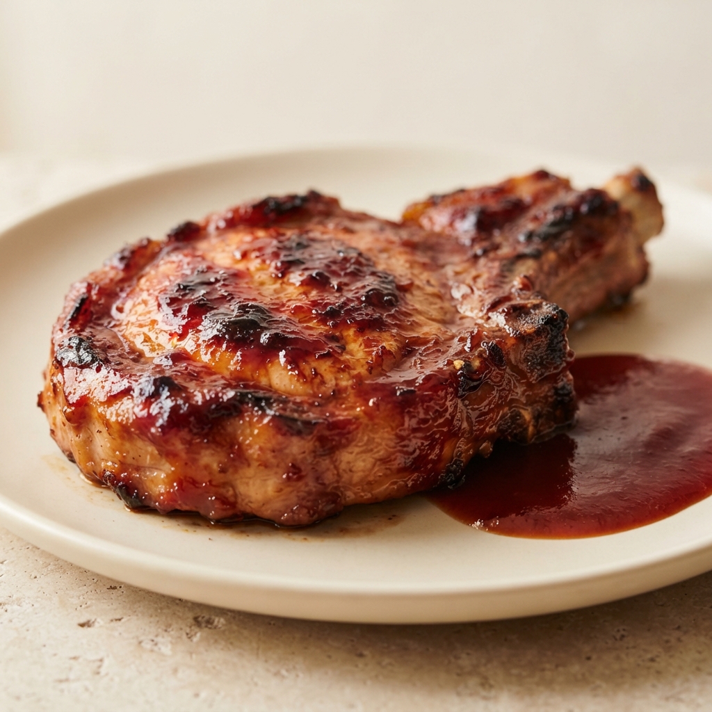 Broiler-Glazed Pork Chops
