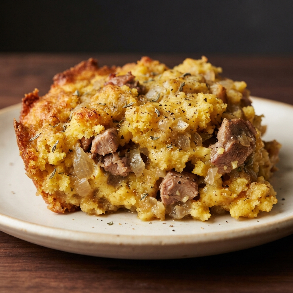 Faye's Cornbread Duck Dressing