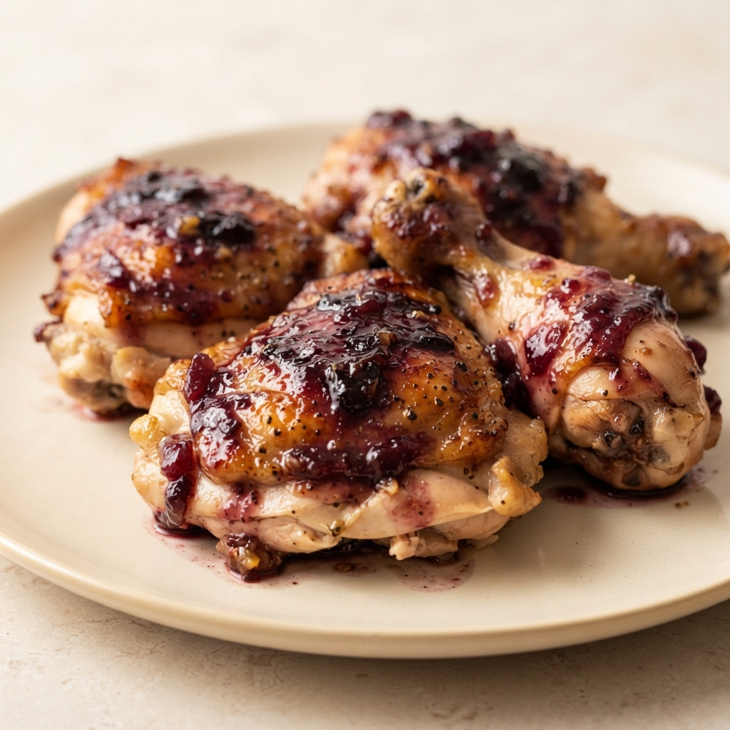 Plum-Glazed Chicken Pieces