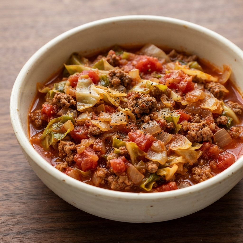 Deconstructed Cabbage Roll Skillet