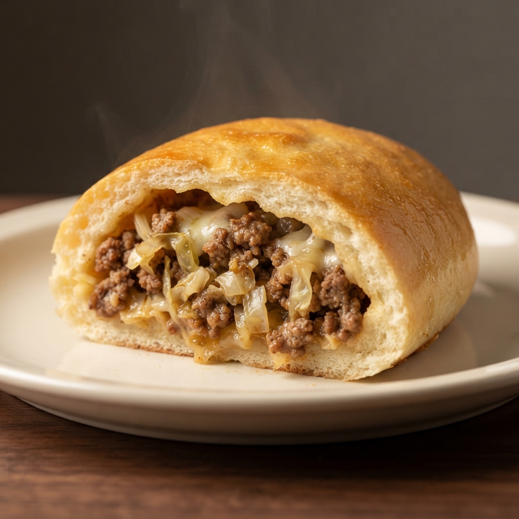 Bierocks (Runza-Style Beef and Cabbage Pockets)