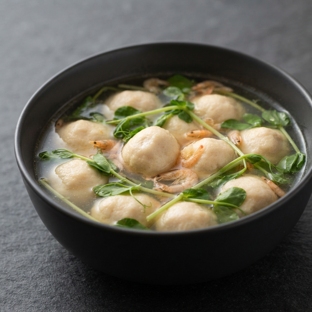 He Jia Tuan Yuan (Lunar New Year Tofu-Pork Ball Soup)