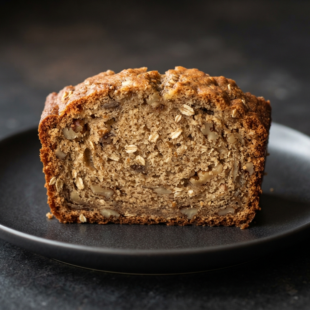 Banana Oat Walnut Bread
