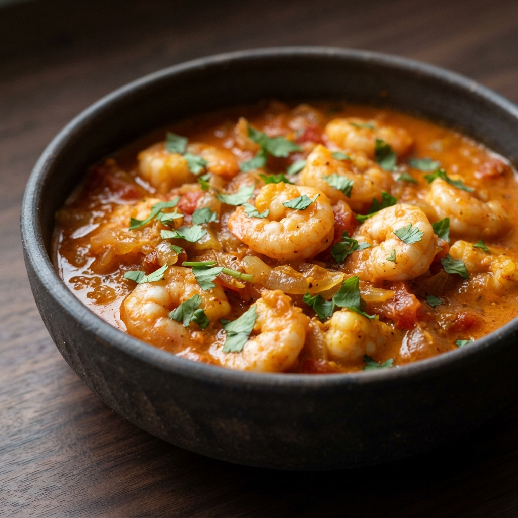 Shrimp Curry with Coconut and Tomato