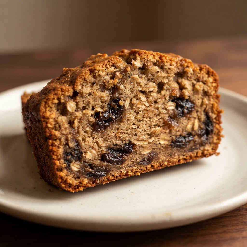 Spiced Prune and Yogurt Oat Loaf