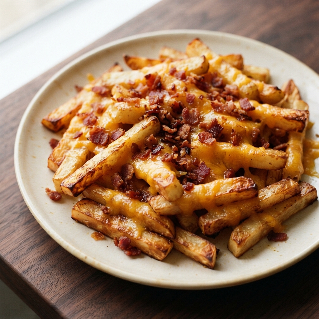Loaded Jicama Fries