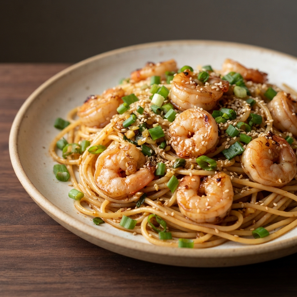 Asian-Style Shrimp Scampi