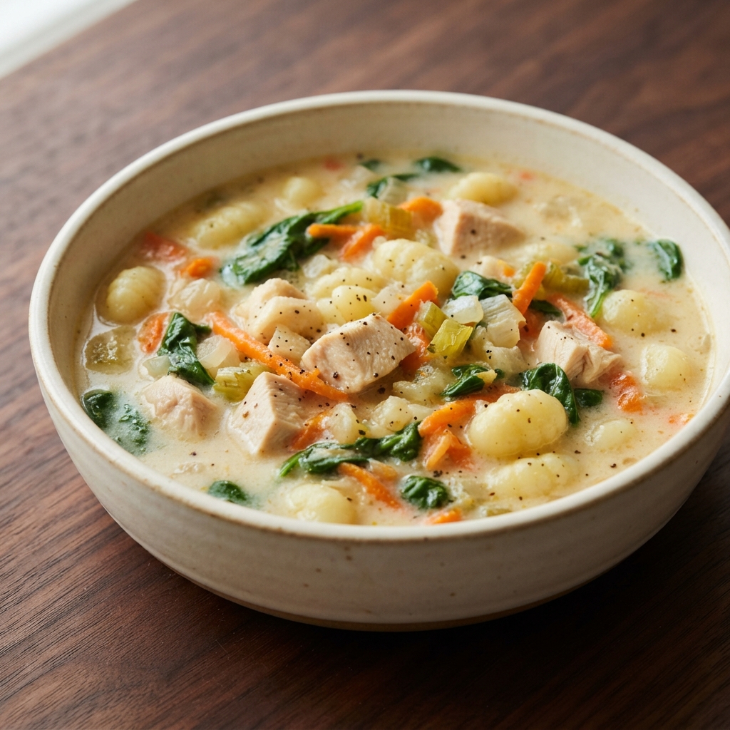 Creamy Chicken Gnocchi Soup