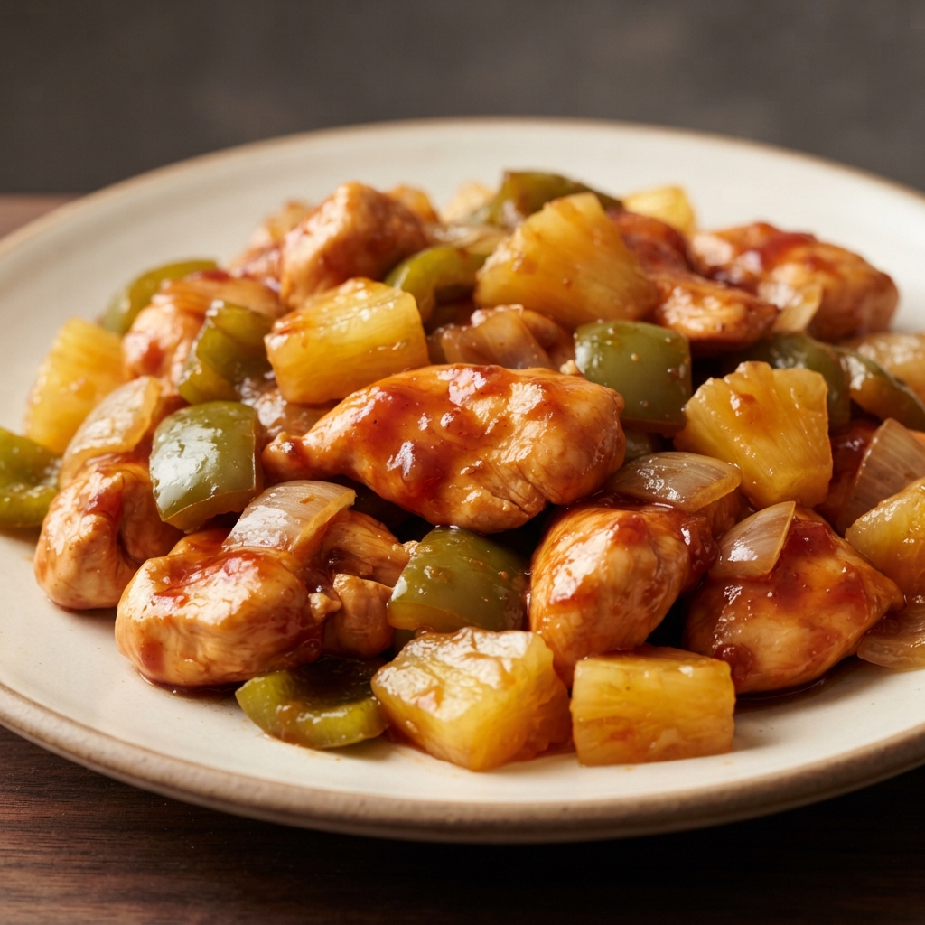 Crockpot Sweet-and-Tangy Pineapple Chicken