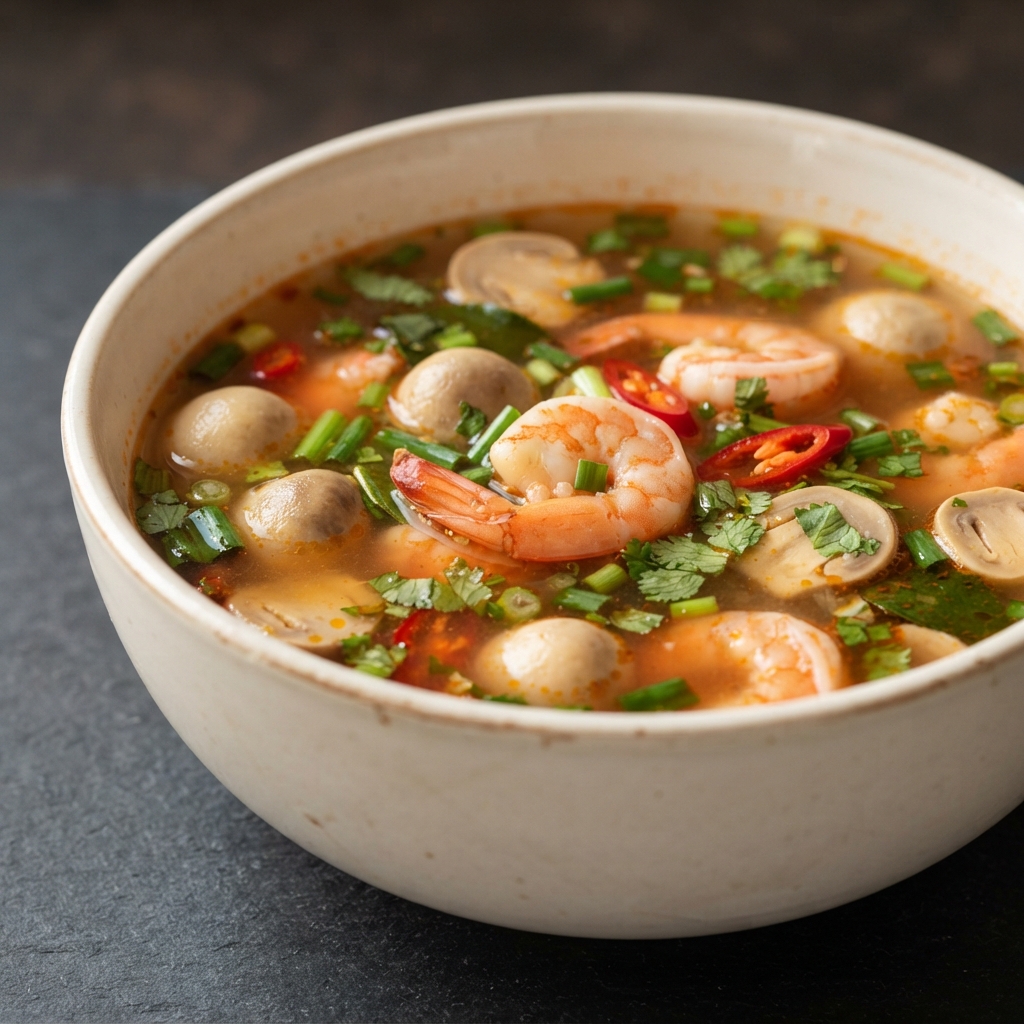 Tom Yum Thai Hot-and-Sour Shrimp Soup