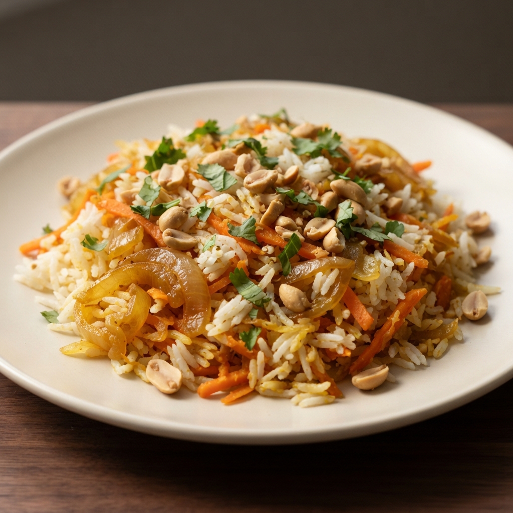 Ginger-Carrot Basmati Rice Pilaf