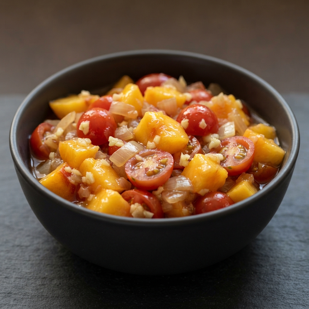 Quick Fresh Peach Salsa