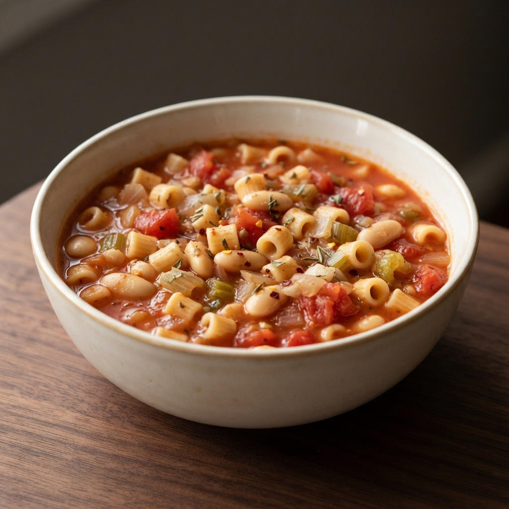 Pasta e Fagioli (Italian Pasta and Beans Soup)