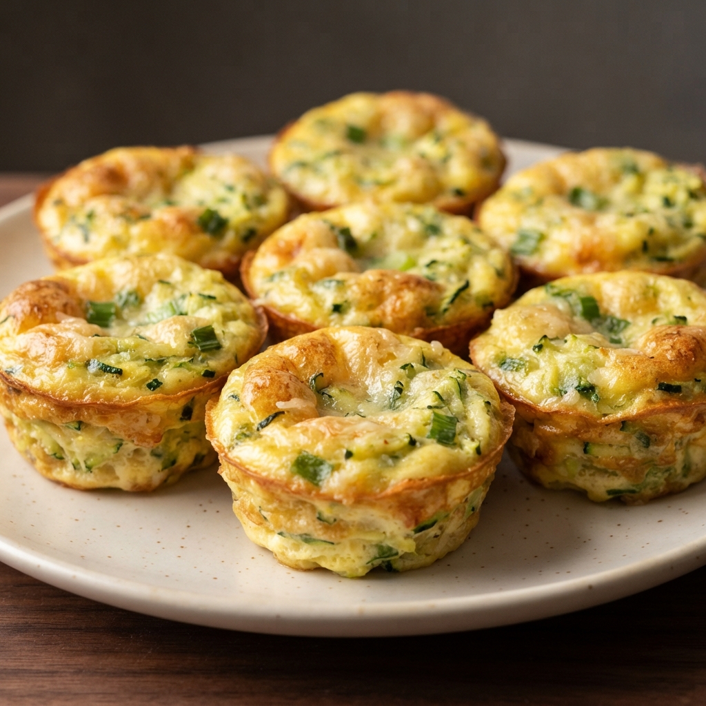 Mini Frittata Bites with Zucchini and Scallions