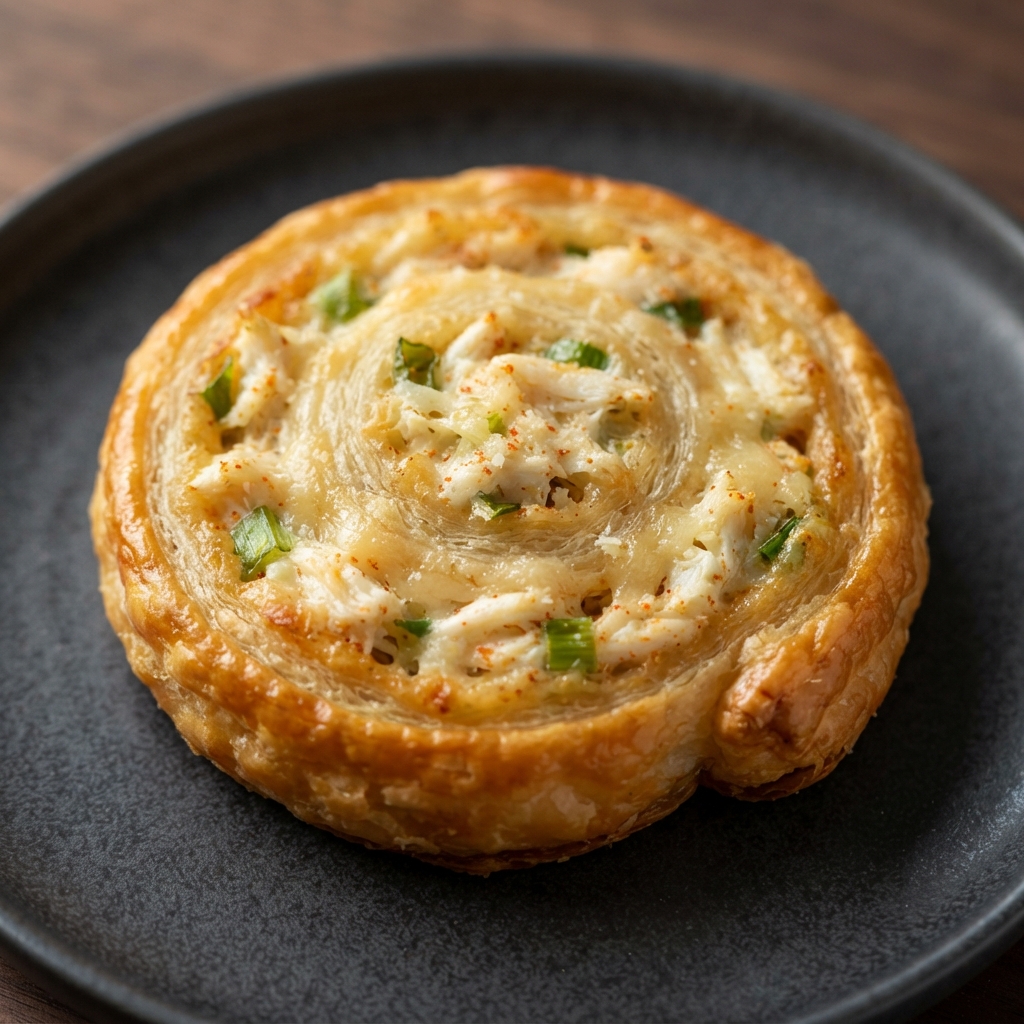 Crab Puff Pastry Pinwheels
