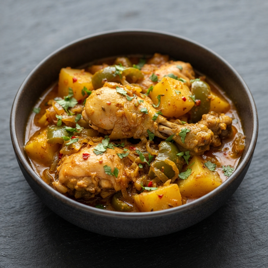 Pakistani Chicken with Potatoes