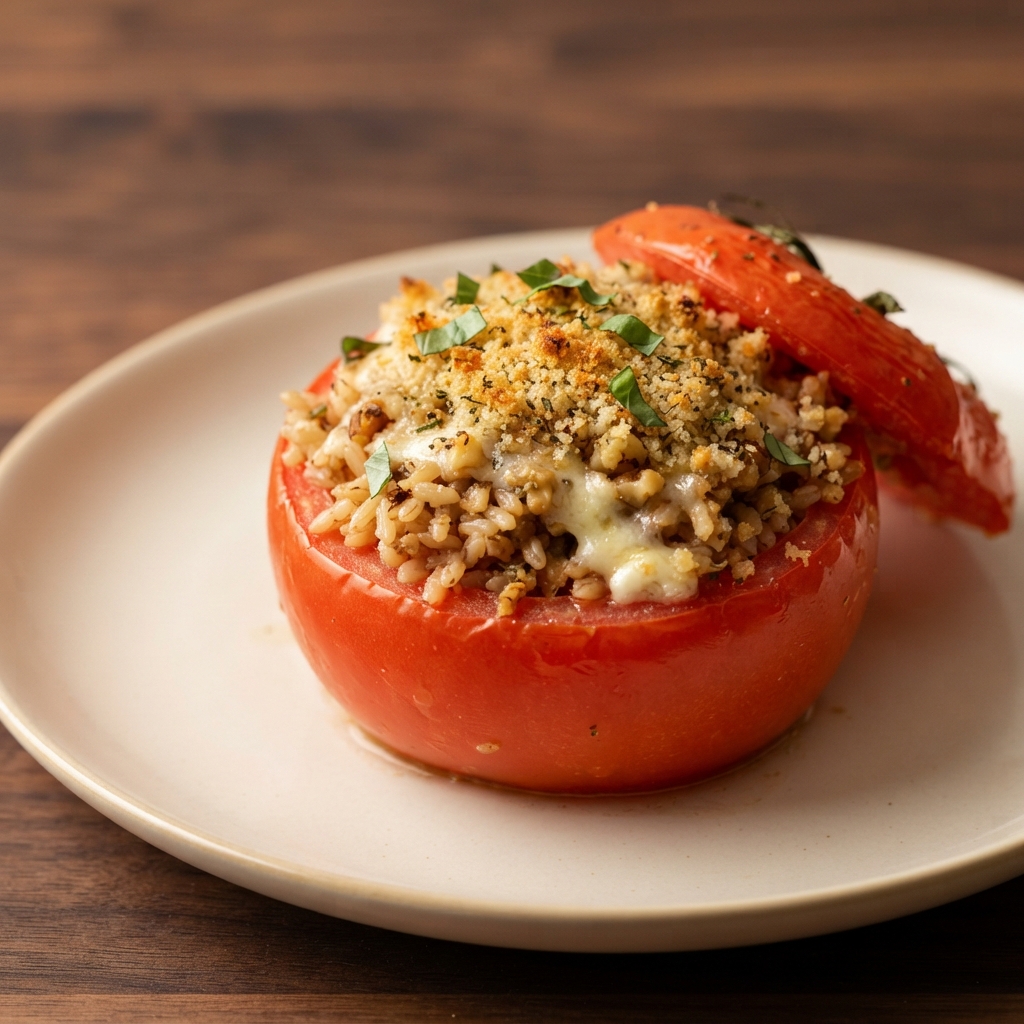 Air Fryer Italian-Style Stuffed Tomatoes