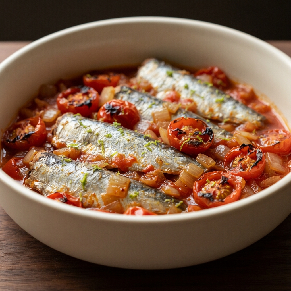 Pop's Sardines in Tomato-Lime Braise