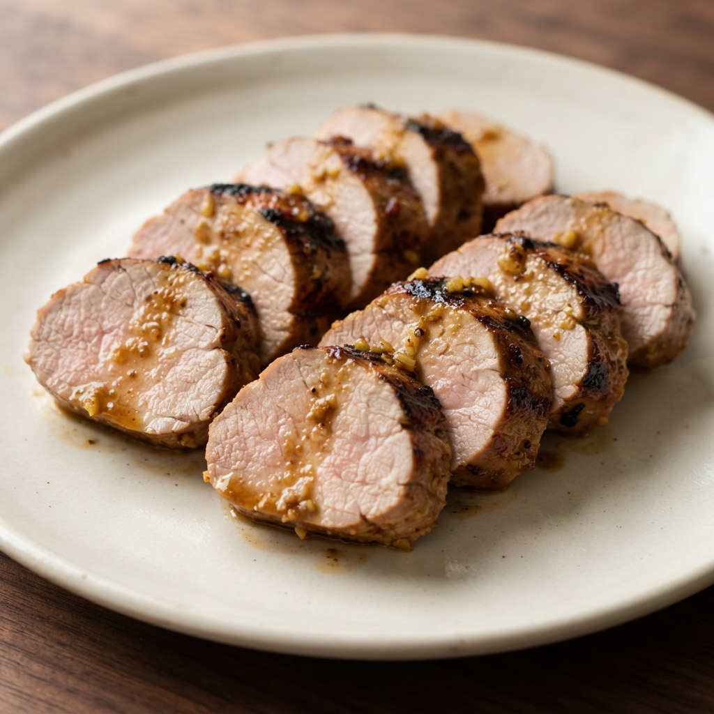 Grilled Ginger-Peanut Pork Tenderloin