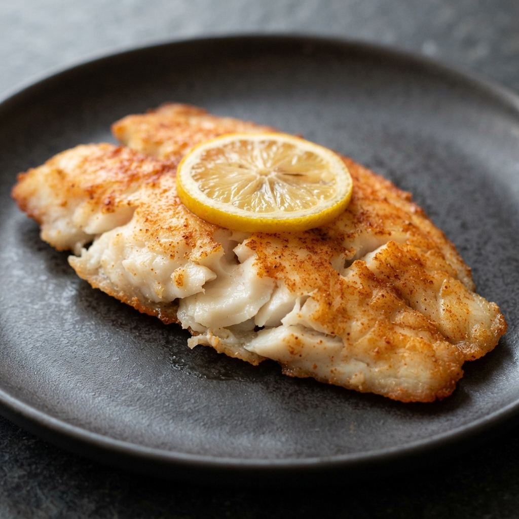 Crisp Air-Fried Tilapia with Lemon