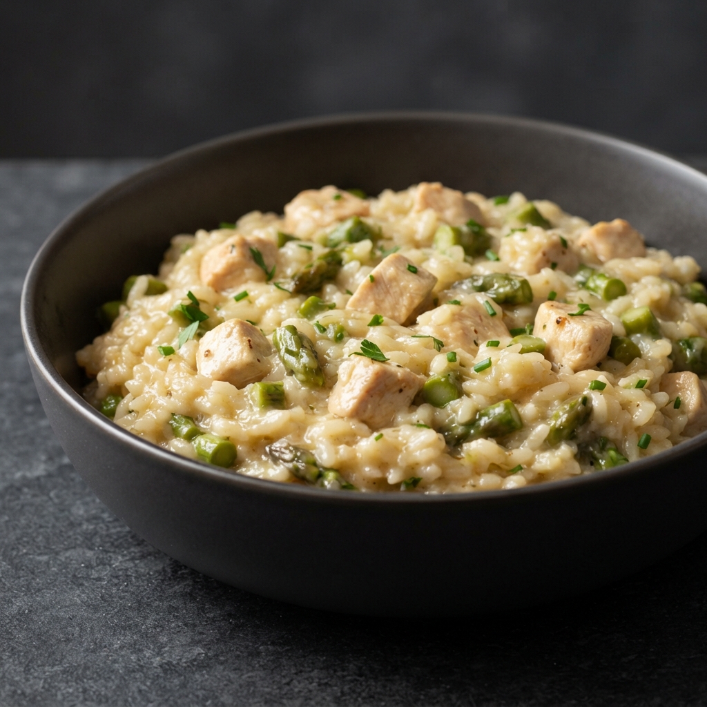 Chicken and Asparagus Parmesan Risotto