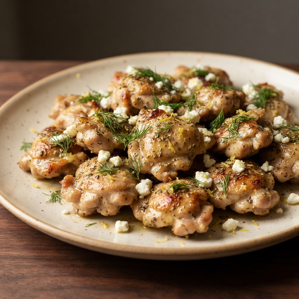 Lemon-Oregano Greek Chicken Thighs