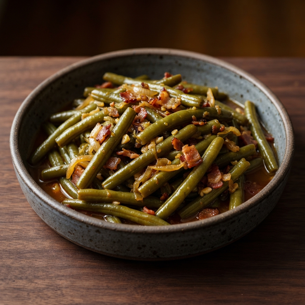 Slow-Cooked Green Beans