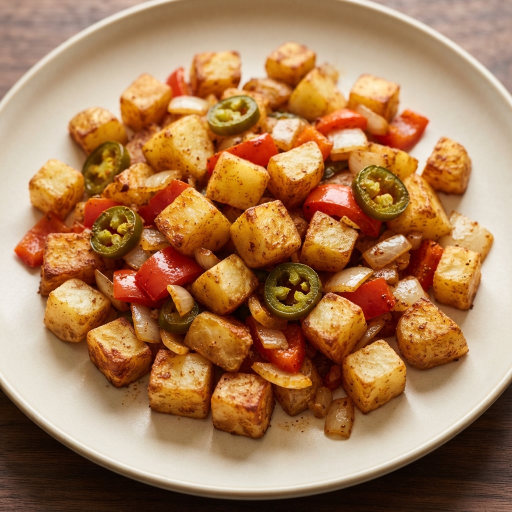 Air-Fried Tex-Mex Potato Hash Browns